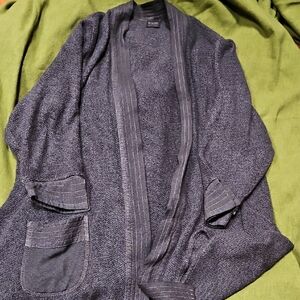 DAIRI FASHION  MOROCCO Charcoal Open Front Cardigan